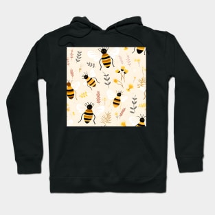 Honeycomb and Bee Pattern 21 Hoodie